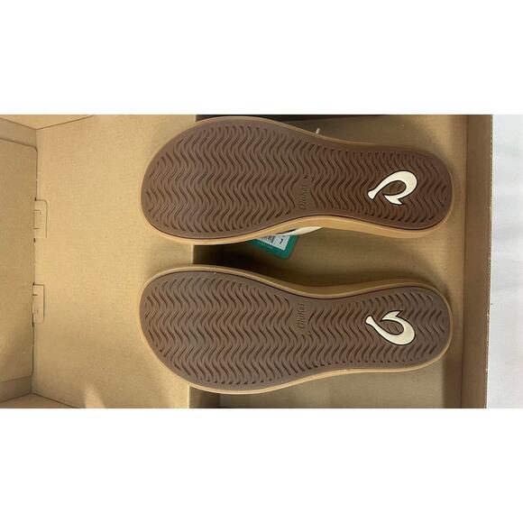 NWB! OLUKAI Kapehe Luana Women's Beach Sandal Tapa/Sahara, 7 - Picture 9 of 10